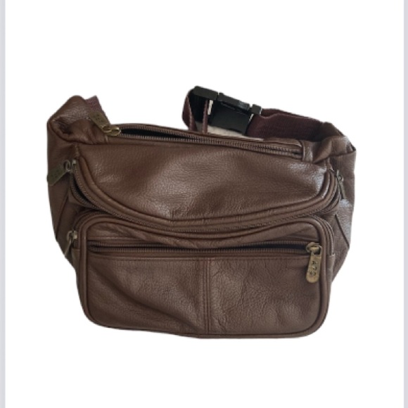 A.P.C. Handbags - APC Brown pebbled leather waist pack Fanny pack